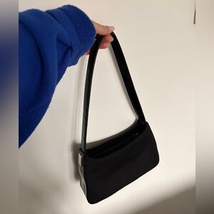 Enzo Angiolini Black Shoulder Bag with Slim Strap